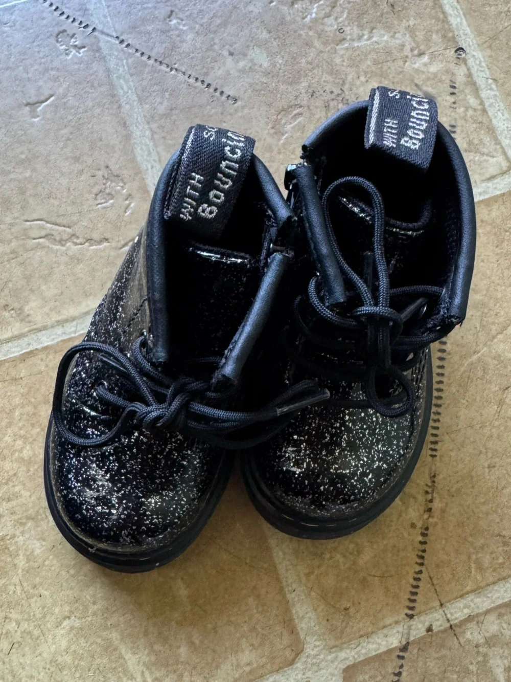 Infant 1460 Glitter Patent Leather Boots